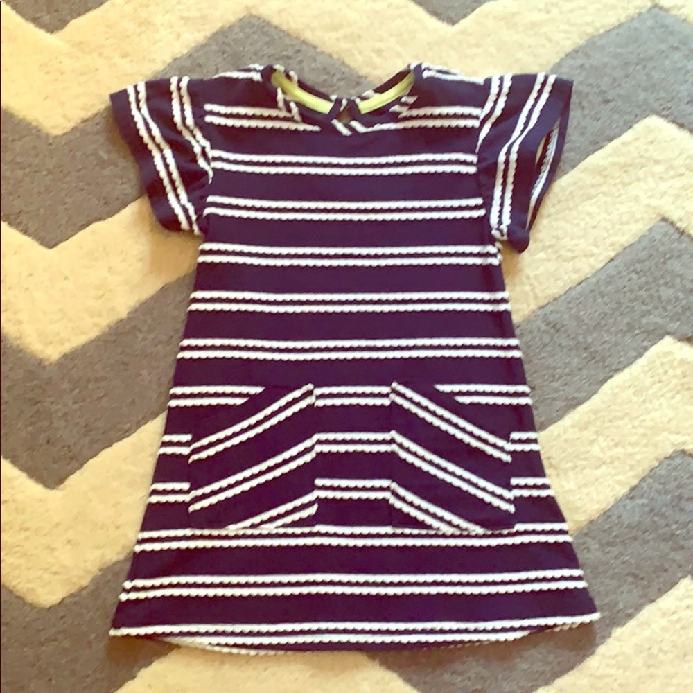 Navy Striped Dress